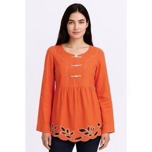 Lilly Pulitzer Top Blouse Small 100% Cotton MEASUREMENTS in DESCRIPTION